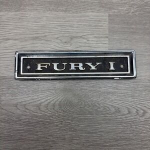 Vintage 1968 Plymouth Fury‎ I C-body Interior Door Panel Trim Emblem.